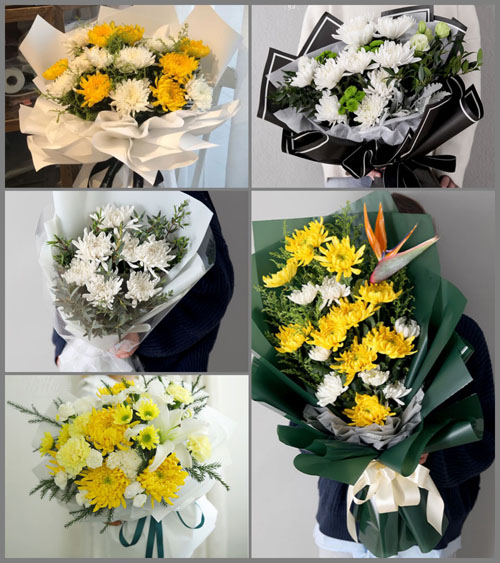 广东揭阳市普宁市里湖镇龙兴村白事花束代送